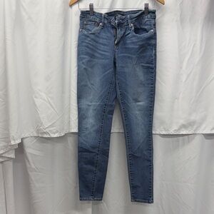 Signature by Levi Strauss Women's Deep Blue Skinny Jeans